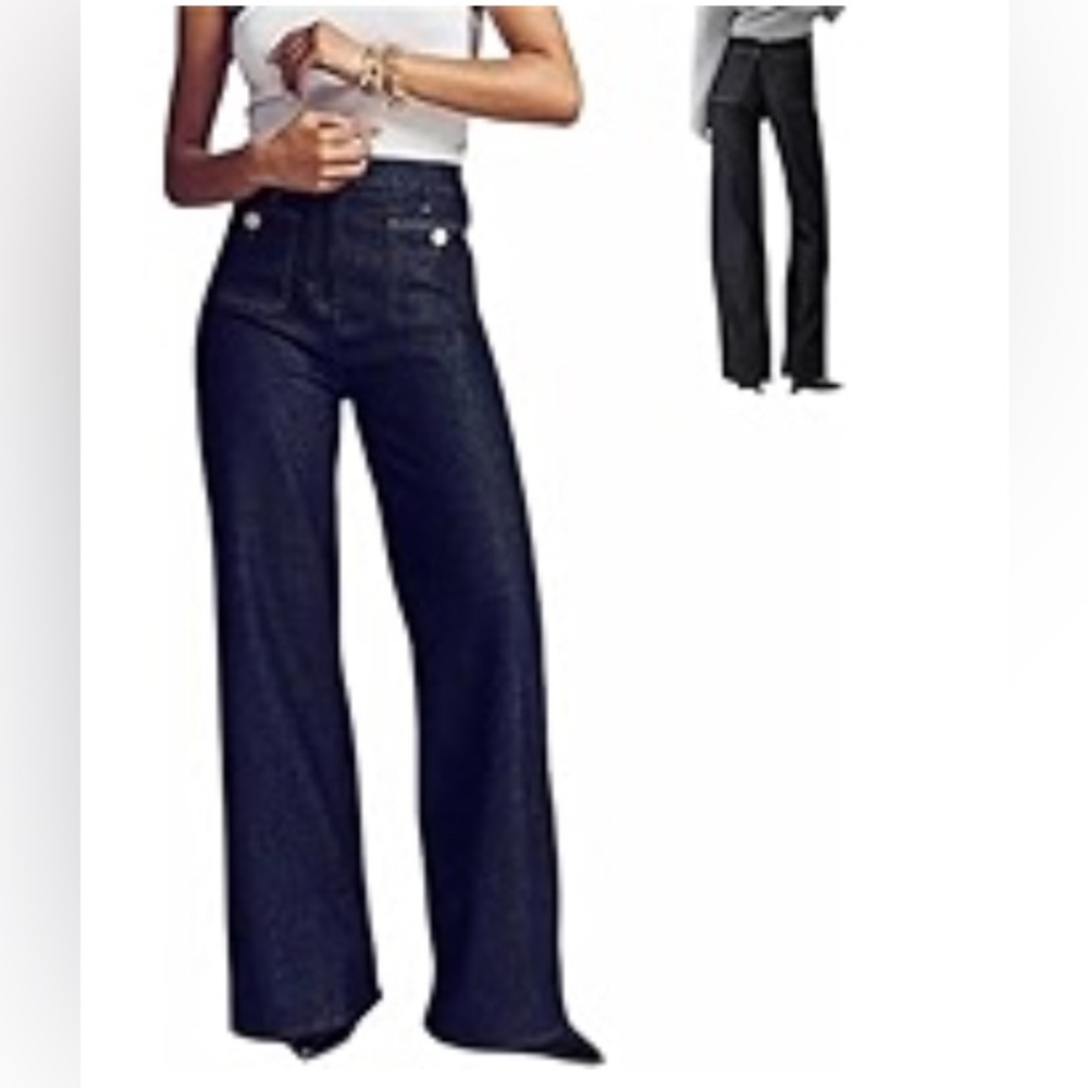 Flying Monkey Dark Indigo Wide Leg Jeans